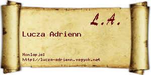 Lucza Adrienn névjegykártya